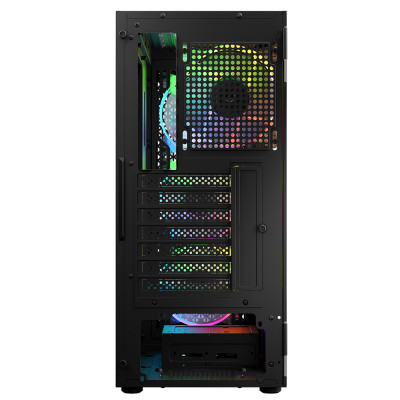 Корпус LogicConcept ARAMIS MESH+GLASS ARGB fans 4x120mm BLACK без БЖ ATX
