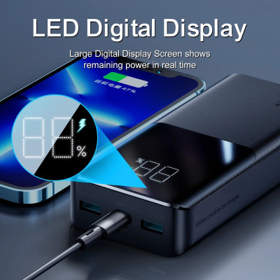 УМБ Joyroom 20000mAh 22,5W PD,QC3.0, 2xUSB-A, Micro USB, USB-C In/Out Black УМБ Joyroom 20000mAh 22,5W PD,QC3.0, 2xUSB-A, Micro USB, USB-C In/Out Black