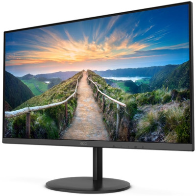 TFT 23.8" AOC Q24V4EA, QHD, IPS, DP, HDMI, колонки, чорний