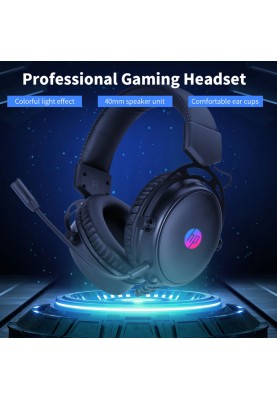 Навушники з мікрофоном HP DHE-8005 Gaming, USB 7.1 RGB Black