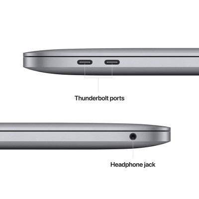 Ноутбук Apple MacBook Pro 13.3"WQXGA/M2/8/256SSD/Int/Mac OS/Space Grey (MNEH3ZE/A)