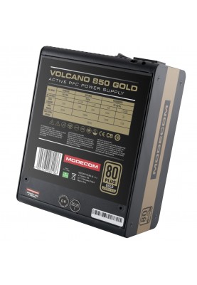 БЖ 850W Modecom VOLCANO 850 GOLD, 120mm, MODULAR, 80+ Gold, Retail Box