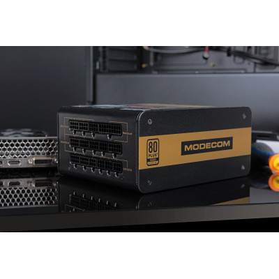 БЖ 850W Modecom VOLCANO 850 GOLD, 120mm, MODULAR, 80+ Gold, Retail Box БЖ 850W Modecom VOLCANO 850 GOLD, 120mm, MODULAR, 80+ Gold, Retail Box