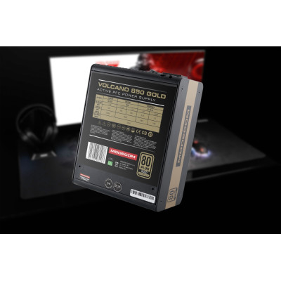 БЖ 850W Modecom VOLCANO 850 GOLD, 120mm, MODULAR, 80+ Gold, Retail Box БЖ 850W Modecom VOLCANO 850 GOLD, 120mm, MODULAR, 80+ Gold, Retail Box