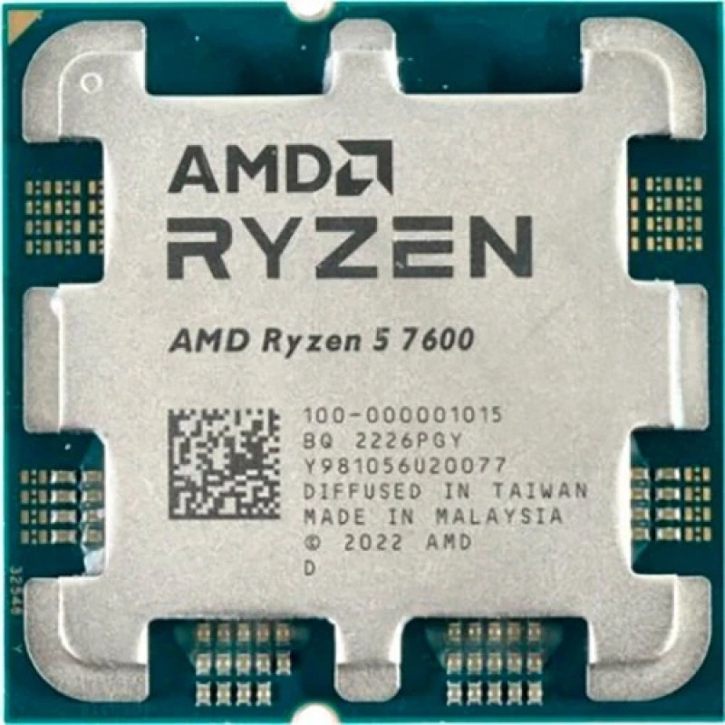 AMD Ryzen 5 6C/12T 7600 (3.8/5.1GHz Boost,38MB,65W,AM5,Wraith Stealth cooler) box