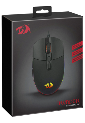 Мишка Redragon Invader, ігрова, 10000dpi., 8кн., чорна