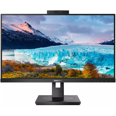 Монітор TFT 27" Philips 272S1MH, IPS, 75 Гц, D-Sub, HDMI, DP, USB-hub, webcam, HAS, Pivot, колонки, чорний
