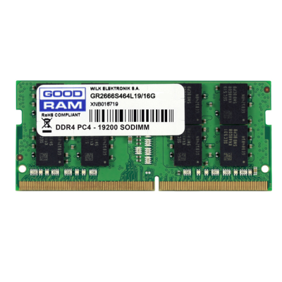 Пам'ять SoDIMM 16384M DDR4 2666 MHz GoodRAM, Retail
