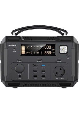 Зарядна станція Choetech BS004 500Вт (484Вт/г) QC 3.0, USB-C PD100 Вт