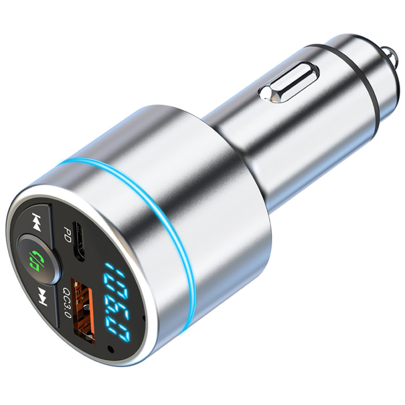 автомобільний FM-трансміттер Aspiring Wave 5 PD 20W LED/Bluetooth/MicroSD/DSP/QC3.0 Metal case