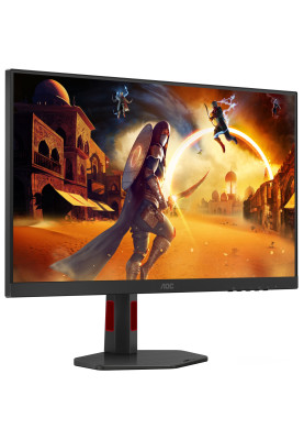TFT 27" AOC Q27G4ZR, QHD, Fast IPS, 240Hz, 0,3ms, 2xHDMI, DP, HAS, Pivot, кол., чорно-червоний