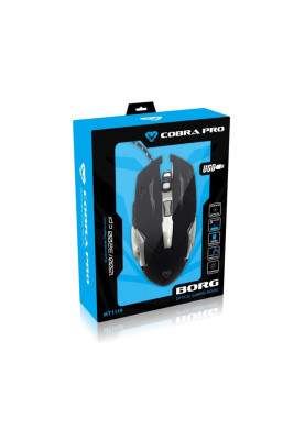 Мишка  Media-Tech Cobra Pro Borg, 5 кн., 3200dpi, чорна