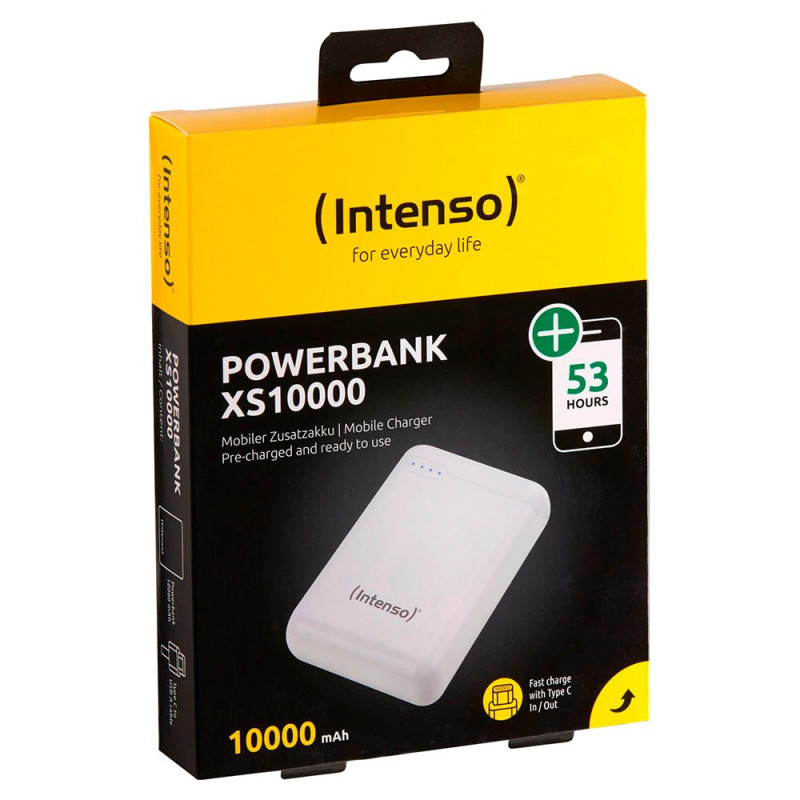 Повербанк Intenso XS10000 3.1A 10000mAh, USB-C OUT біла