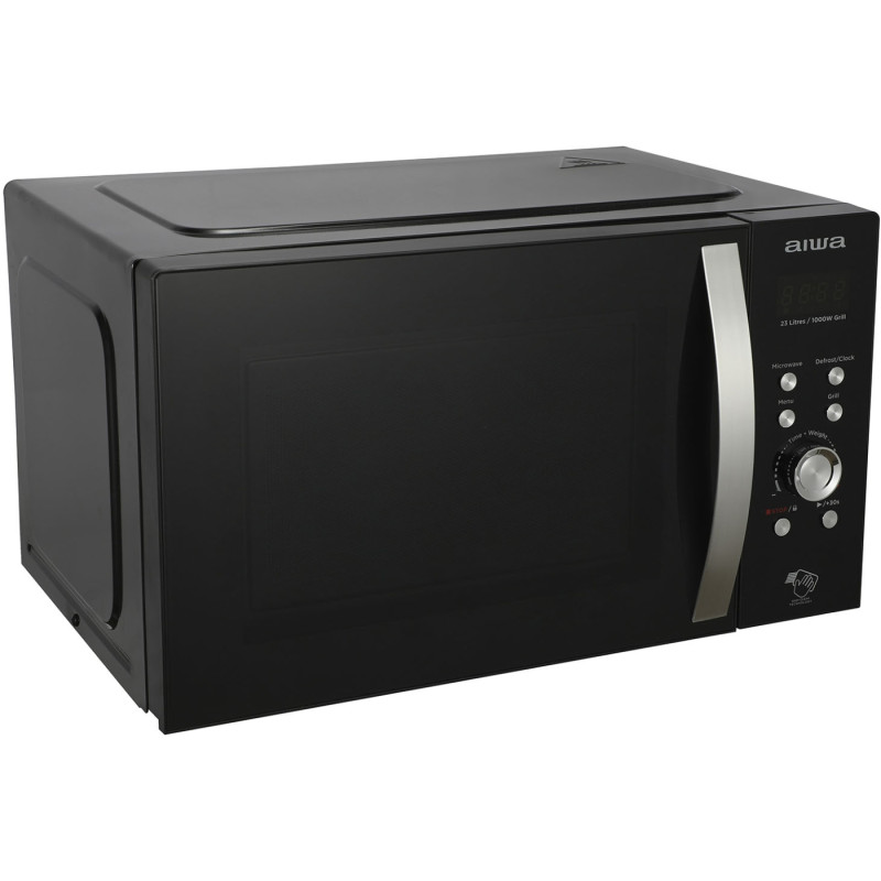 Мікрохвильова піч AIWA NAMICOOK CRYSTAL23 MW-230DG/BK 23л/ 800Вт/ гриль/ Child LOCK//чорна