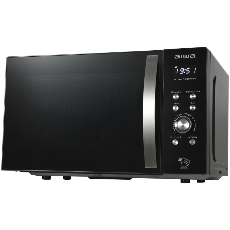 Мікрохвильова піч AIWA NAMICOOK CRYSTAL23 MW-230DG/BK 23л/ 800Вт/ гриль/ Child LOCK//чорна