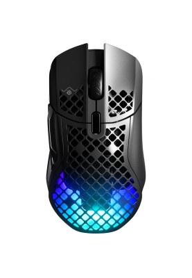Мишка SteelSeries Aerox 5 Wireless RGB, 18000dpi., 9кн., чорна