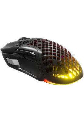 Мишка SteelSeries Aerox 5 Wireless RGB, 18000dpi., 9кн., чорна