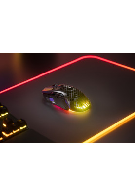 Мишка SteelSeries Aerox 5 Wireless RGB, 18000dpi., 9кн., чорна