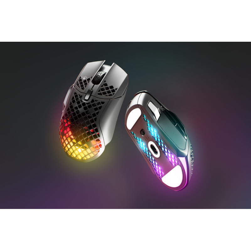 Мишка SteelSeries Aerox 5 Wireless RGB, 18000dpi., 9кн., чорна