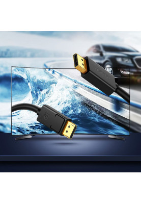 Кабель DisplayPort M - M V1.2 Cable 4K@60Hz; 2K@144Hz 3m DP102 чорний UGREEN