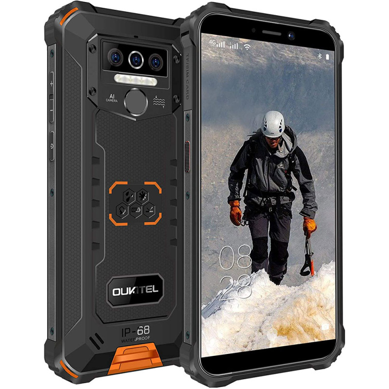 <p>Міцний захищений смартфон <b>Oukitel WP5 Pro</b> стане чудовим вибором для любителів активного способу життя. Беріть його з собою в туристичні походи, наукові експедиції, будівельні майданчики, виробництво чи склади – цей гаджет створений для  використання в складних експлуатаційних умовах.</p>
<p>Рівень захисту від пилу і вологи IP68 означає, що смартфон повністю захищений від потрапляння пилу та витримує занурення у воду на глибину до 1,5 м на 30 хвилин. </p>
<p>HD+ екран відтворює яскраве та чітке реалістичне зображення. Надійний восьмиядерний процесор MediaTek Helio А22 забезпечує стабільну роботу в багатозадачному режимі -  грайте в ігри, переглядайте відео, редагуйте фотографії та файли тощо. </p>
<p>Смартфон <b>Oukitel WP5 Pro</b> оснащений вбудованими 13 МП основною та 5 МП фронтальною камерами із різними режимами фотографії та потужним динаміком, який відтворює чистий та виразний звук. Спілкуйтесь он-лайн та записуйте плавне потокове відео, фіксуйте та зберігайте незабутні моменти свого життя на смартфону. </p>
<p>64 ГБ вбудованої пам'яті вирішують питання зберігання електронних книг, відео, фотографій, музики та інших файлів. Ви зможете додатково розширити об’єм сховища, використовуючи слот для micro-SD карти. </p>
<p>Розділяйте своє особисте та професійне життя – смартфон підтримує дві SIM-карти. </p>
<p>Смартфон <b>Oukitel WP5 Pro</b> відміно працює з різними навігаційними системами - GPS, Glonass, Beidou. Він допоможе вам швидко обрати оптимальний напрямок руху, коли ви перебуваєте в дорозі. </p>