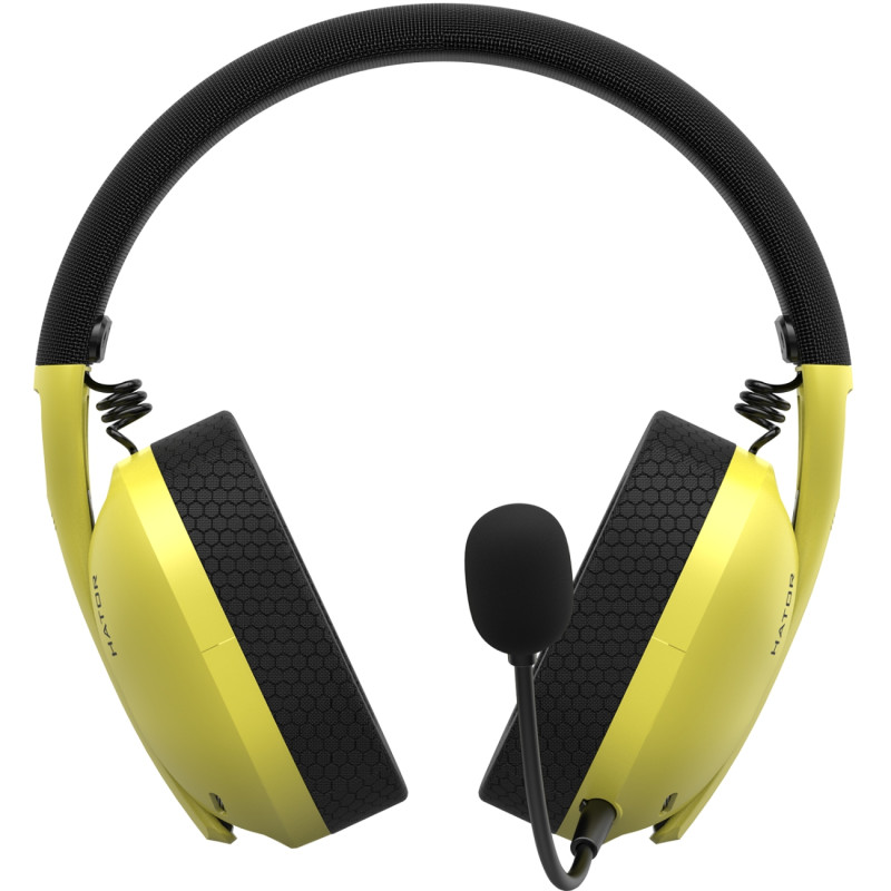 Ігрова гарнітура Hator Hyperpunk 2 Wireless Tri-mode Black/Yellow