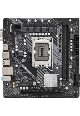 ASRock H610M-HVS/Ref (1700/H610, 2*DDR4, 1xPCIex16, HDMI/VGA, 4xSATAІІІ, GLan, 7.1ch, mATX)