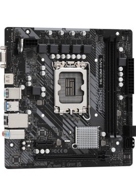 ASRock H610M-HVS/Ref (1700/H610, 2*DDR4, 1xPCIex16, HDMI/VGA, 4xSATAІІІ, GLan, 7.1ch, mATX)