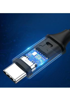 Кабель USB 2.0 Type-C M-M, 2 м, (18W) Чорний, Round Cable Nickel Plating Aluminum Shell US261 UGREEN