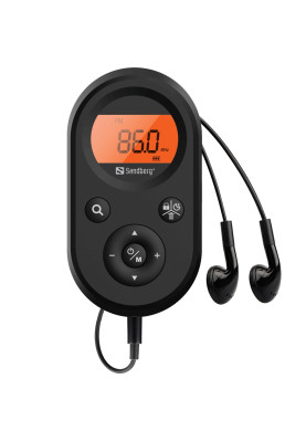 Радіо приймач FM/AM кишеньковий (Rechargeable) з навушниками, Sandberg