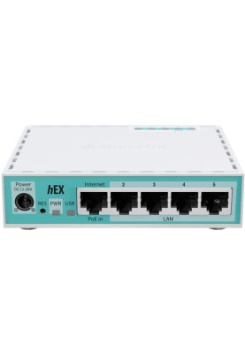 Маршрутизатор Mikrotik hEX refresh 2024 (E50UG), 5x10/100/1000, 1xUSB type A