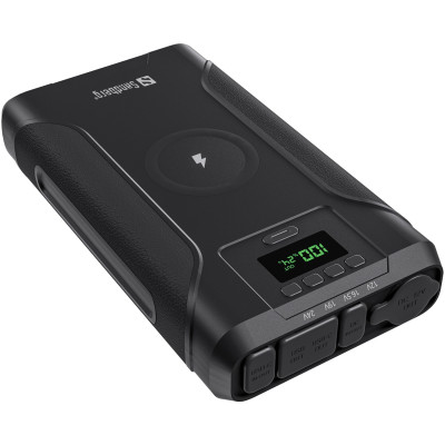 УМБ Sandberg Survivor 76800mAh DC91W PD100W,2xUSB-С+USB-A18W,Cigar Lighter120W,QI-15W,наскрізне живл