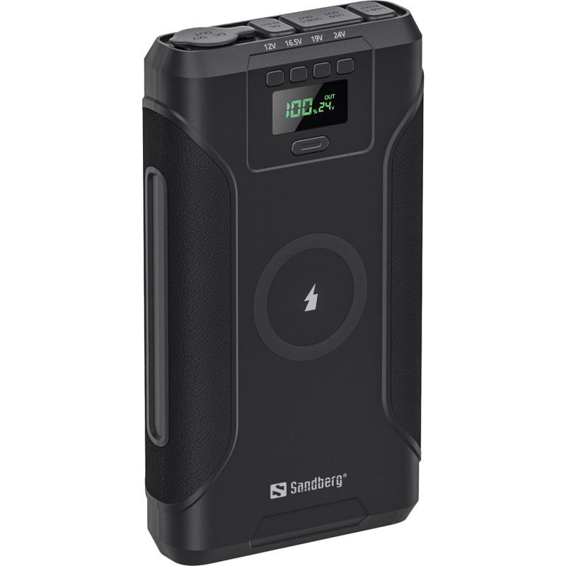 УМБ Sandberg Survivor 76800mAh DC91W PD100W,2xUSB-С+USB-A18W,Cigar Lighter120W,QI-15W,наскрізне живл