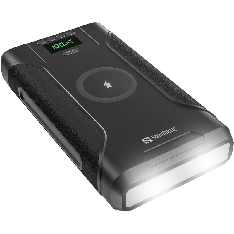 УМБ Sandberg Survivor 76800mAh DC91W PD100W,2xUSB-С+USB-A18W,Cigar Lighter120W,QI-15W,наскрізне живл