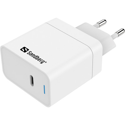 Зарядний пристрій 1xUSB 65W (USB-C) PD QC3.0 білий Sandberg