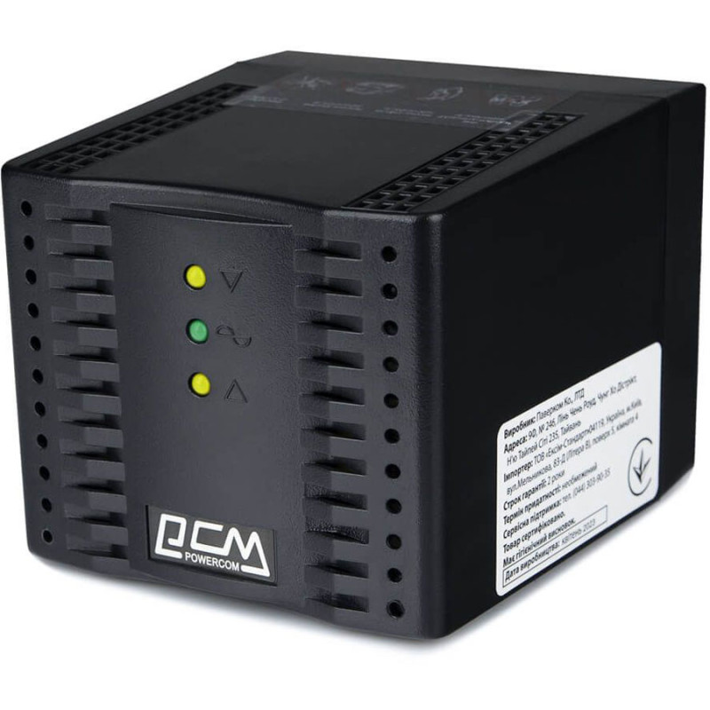 Стабілізатор напруги PowerCom TCA-2000 чорний