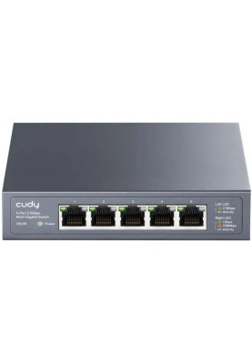 Комутатор Cudy HS105, 5 портовий 100/1000/2500Mbps, 2.5G Metal Switch