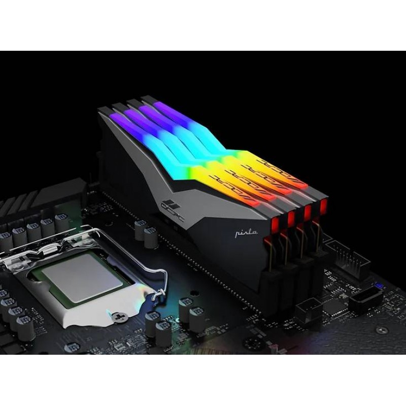 DDR5 64Gb 5200MHz (2*32Gb) OCPC PISTA RGB C40 Titan, Retail Kit