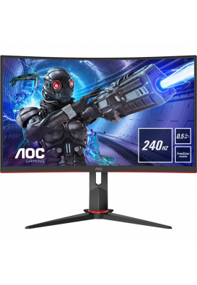 TFT 31.5" AOC C32G2ZE/BK, VA, 240Гц, вигнутий, DP, HDMI x 2, чорний