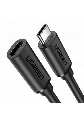 Кабель-продовжувач USB 3.1 Gen 2 Type-C M-M, 1 м, (20V/5A), 100W （10Gbps）Чорний, US353 UGREEN