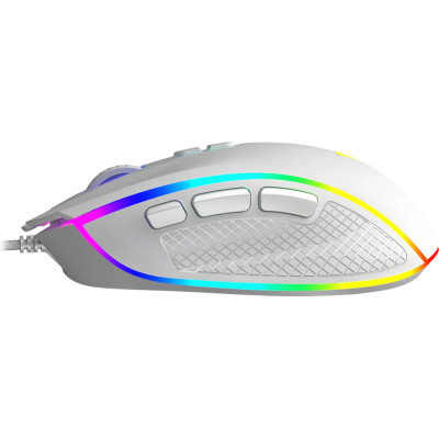 Мишка Modecom Veles Volcano, ігрова, 12800dpi., 8кн.,RGB, біла Мишка Modecom Veles Volcano, ігрова, 12800dpi., 8кн.,RGB, біла