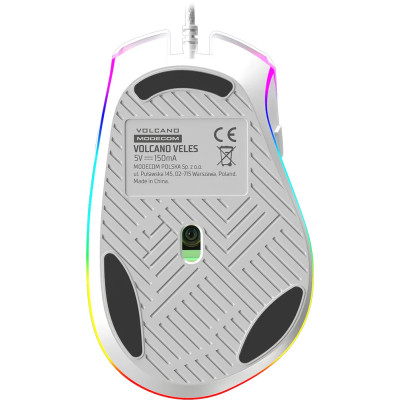 Мишка Modecom Veles Volcano, ігрова, 12800dpi., 8кн.,RGB, біла Мишка Modecom Veles Volcano, ігрова, 12800dpi., 8кн.,RGB, біла