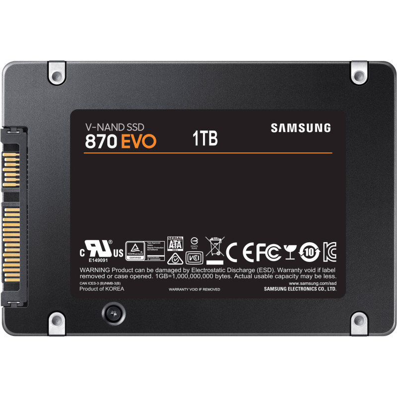 Накопичувач SSD 1TB Samsung 870 EVO SATA III 2.5" V-NAND 3bit MLC