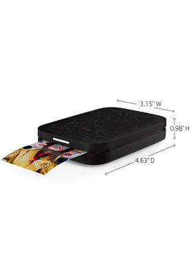 Фотодрукарка портативна HP Sprocket Black (2"x3",313x400dpi,Zink, 64MB,Bluetooth, колір чорний)