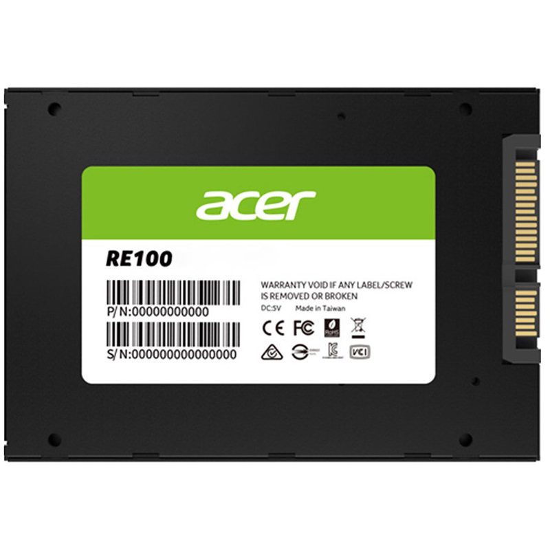 Накопичувач SSD 512Gb Acer RE100 SATA III 2.5" TLC