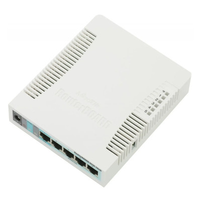 Маршрутизатор безпровідний Mikrotik Routerboard RB951G-2HnD, 2.4Ghz 1000mW AP, 5xGigabit Ethernet, USB, 600MHz CPU, 128MB RAM