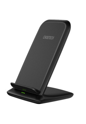 Зарядний пристрій 15W Fast Wireless Charging Stand 2coils black Choetech