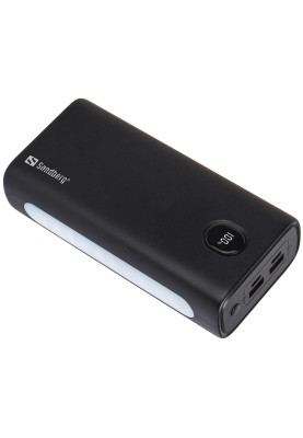 УМБ Sandberg PD 30000mAh 20W 1,7A QC3.0, UPS mode, 2хUSB, Type-C OUT, ліхтарик