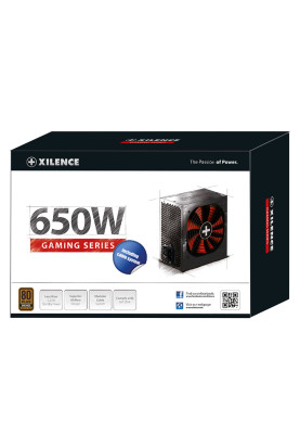 БЖ 650W Xilence XP650R10 Gaming series, 140mm, 80+ BRONZE, Semi-Modular, Retail Box