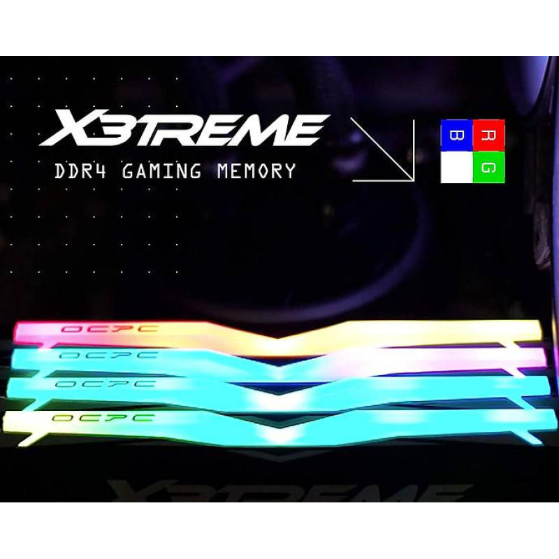 Пам'ять DDR4 32Gb 3600MHz (2*16Gb) OCPC X3 RGB White, Kit